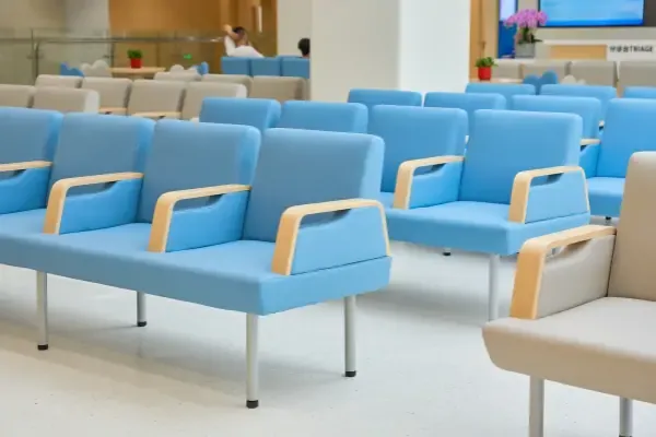 How can hospital infusion chairs elevate the overall image of the infusion area?